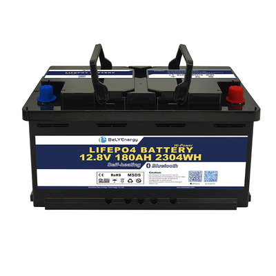 باطری شارژ پذیر LiFePO4 با ظرفیت جدید H8 DIN 12V180Ah برای کامپر RV