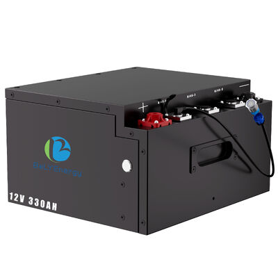 باتری زیر صندلی RV 12V330Ah باتری LiFePo4 حداکثر جریان شارژ 250A انرژی 4224Wh طراحی شده برای برق پشتیبان و وسایل نقلیه الکتریکی
