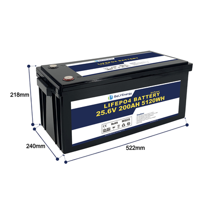 خرید بیلی درجه انرژی A 24v 200ah Lifepo4 باتری Rv Solar Lifepo4 باتری دریایی چرخه عمیق online manufacture