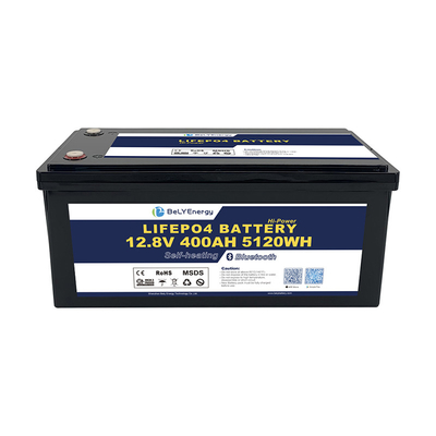 خرید IP65 محفظه 12.8V باتری لیتیوم RV 400Ah M8 ترمینال کم خود تخلیه 3٪ در ماه online manufacture