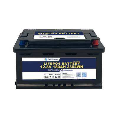 خرید باتری RV 12V 180AH با پیچ ثابت H8 DIN کیس با بلوتوث و خود گرم کردن برای دمای پایین online manufacture