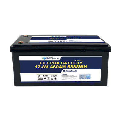 خرید LiFePO4 12V460Ah M8 نوع ترمینال بلوتوث باتری لیتیوم 3.5V سلول های تعادل ولتاژ 100A جریان شارژ مداوم برای برنامه های کاربردی online manufacture