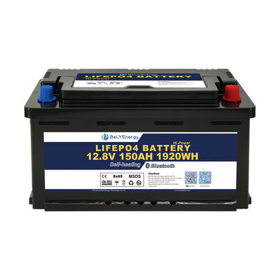خرید IP65 حفاظت از محفظه 12V150AH باتری LiFePo4 1920Wh انرژی پایدار امن منبع برق شارژ مجدد برای وسایل نقلیه الکتریکی online manufacture