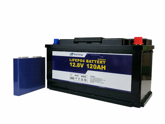 خرید قایق های باتری یون لیتیوم چرخه عمیق اوقات فراغت RV 12v 120ah online manufacture