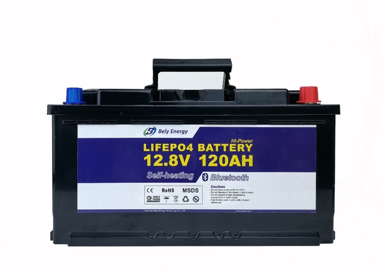 خرید باتری لیتیوم تفریحی BT4.0 120Ah 12V باتری چرخه عمیق فسفات آهن لیتیوم online manufacture