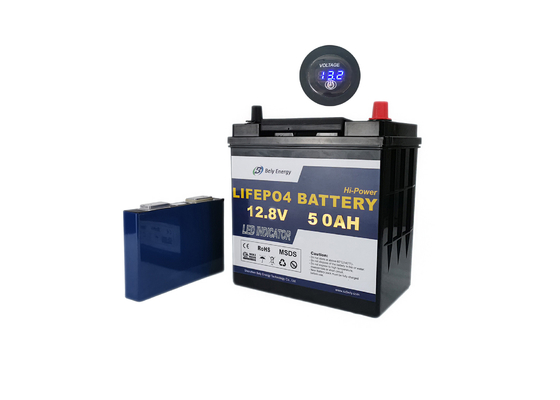 خرید درجه A 12V 50Ah باتری لیتیوم فسفات آهن برای وسایل نقلیه الکتریکی online manufacture