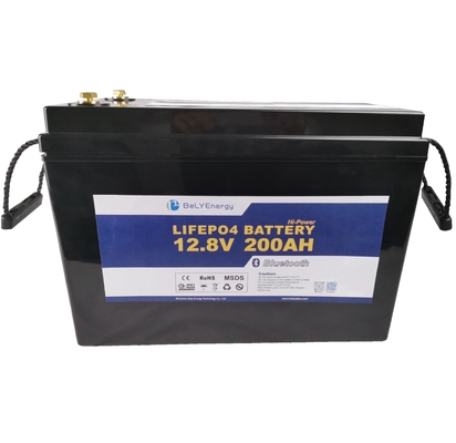 خرید باطری ایمنی 12 ولتی 200AH LiFePO4 با کنترل BMS با بلوتوث بلادرنگ online manufacture
