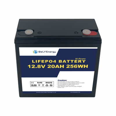 بیلی انرژی بیش از 80٪ DoD 12V 20AH LiFePo4 باتری برای ذخیره انرژی / گلف کارت