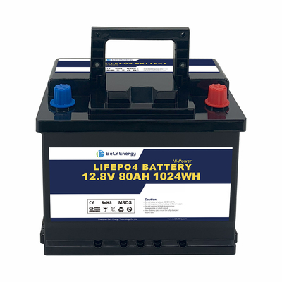 بیلی انرژی 5000 چرخه 12v 80ah Lifepo4 باتری برای لوازم خانگی قایق های زیردریایی