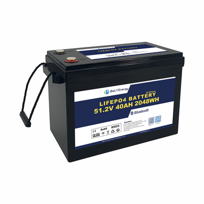 بیلی انرژی 5000 چرخه 40AH 48V باتری LiFePO4 برای یاتچ 100٪ DOD استفاده خورشیدی