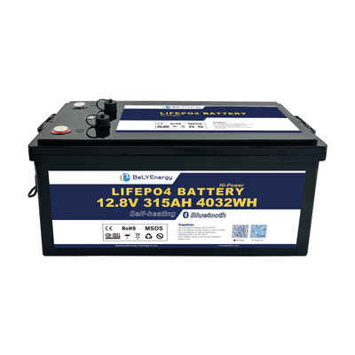 باتری شخصی 315AH 12V LiFePo4 باتری بلوتوث و خود گرم با رابط CAN / RS485