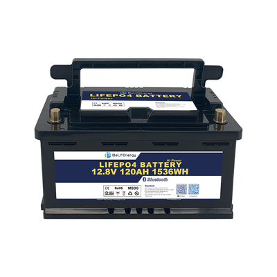 بیلی انرژی شارژ پذیر 12V 120AH Lifepo4 باتری برای پناهگاه قایق سیستم انرژی خورشیدی EV