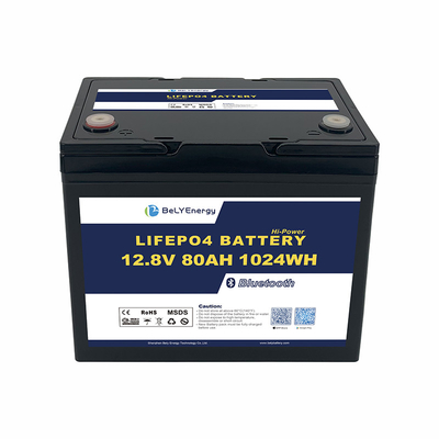 انرژی LiFePO4 باتری لیتیوم 12V80Ah محافظت از ولتاژ بیش از 14.6V