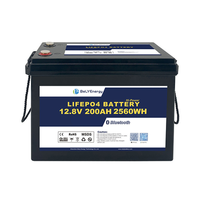 طیف گسترده ای از دمای سبک وزن ABS کیس 12V200Ah باتری لیتیوم بلوتوث