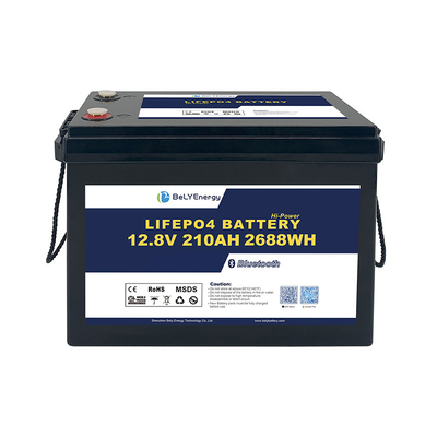 چرخه طولانی عمر حداکثر تخلیه 260A لیتیوم 12V 210Ah بسته باتری LiFePO4 برای RV