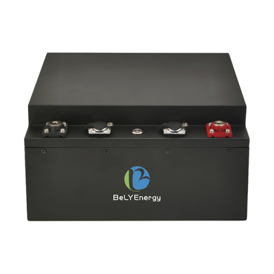 کاروان RV 12V 230AH باتری LiFePO4 با BT و گرمایش داخلی در کیس فلزی زیر صندلی