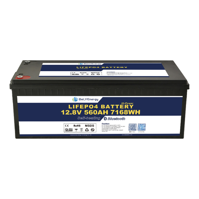 باتری لیتیوم 12V 560AH با جریان 300A BMS LiFePO4 با BT و گرمایش خود
