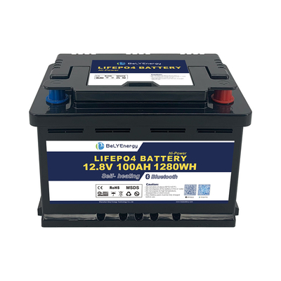 باتری RV LiFePO4 برای ذخیره انرژی 12V 100AH با BT و گرمایش خود