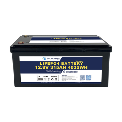 باطری لیتیوم LiFePO4 12V 315AH با BT و گرمایش خود برای کاروان RV