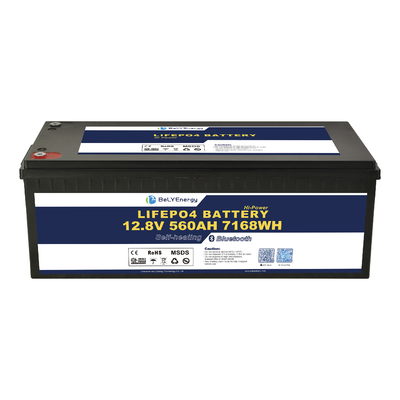 عمر چرخه طولانی باتری لیتیوم با دمای پایین LFP-12V560AHBLH در جریان تخلیه 100A با 5000 چرخه